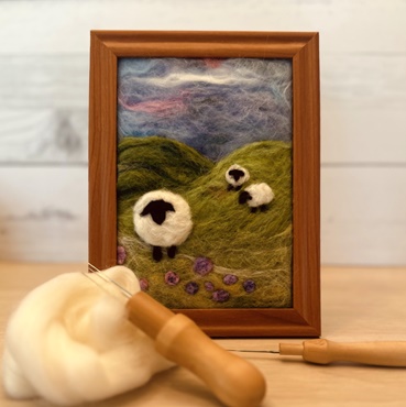 Baa Baa Painting with Wool