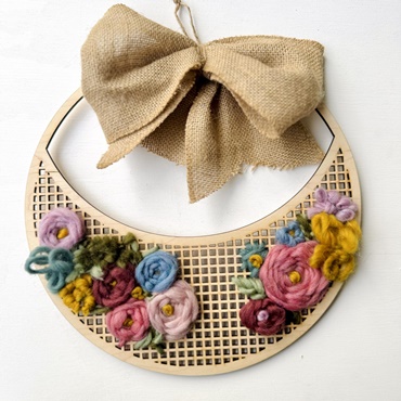 Bloom and Weave Wool Wreath