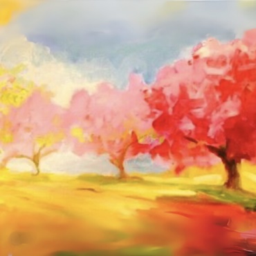 Pink Grove Painting