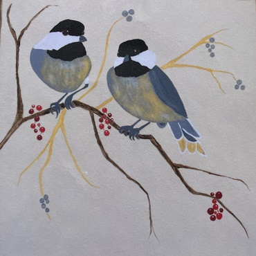 Chickadees and Berries