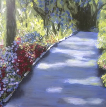 Wooden Path Painting
