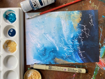 Mixed Media Abstract Painting