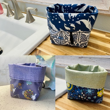 Reversible Water Resistant Fabric Bin