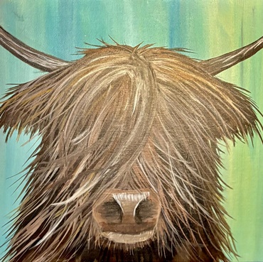 Highland Cow Painting 